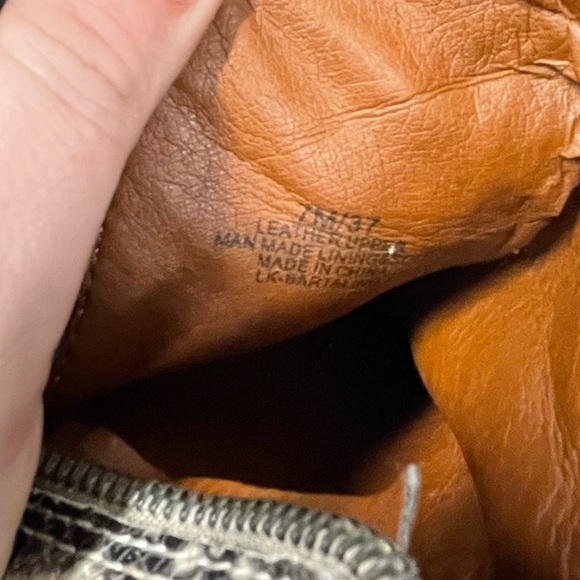 Lucky Brand Bartalino Snake Print Leather Booties - Size 7 - Picture 9 of 9